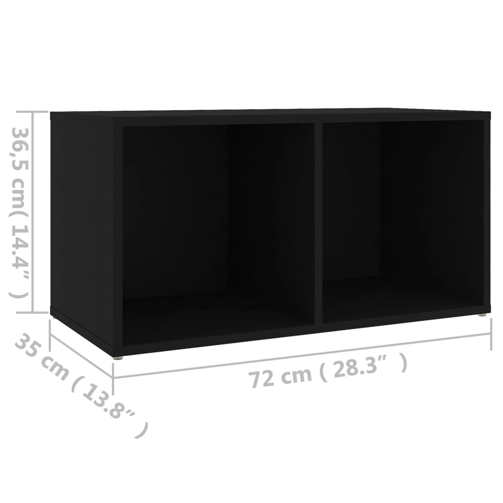 Meuble TV 72x35x36,5 cm en bois travaillé