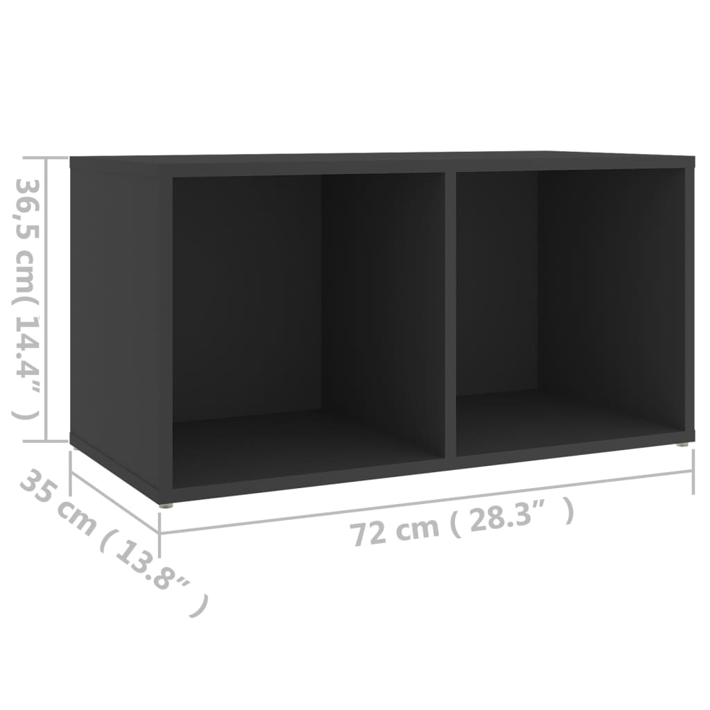 Meuble TV 72x35x36,5 cm en bois travaillé