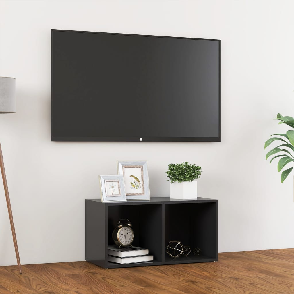 Meuble TV 72x35x36,5 cm en bois travaillé