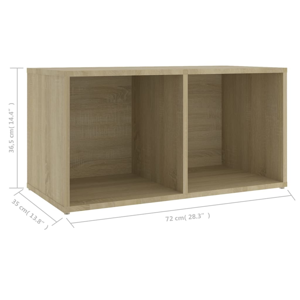 Meuble TV 72x35x36,5 cm en bois travaillé