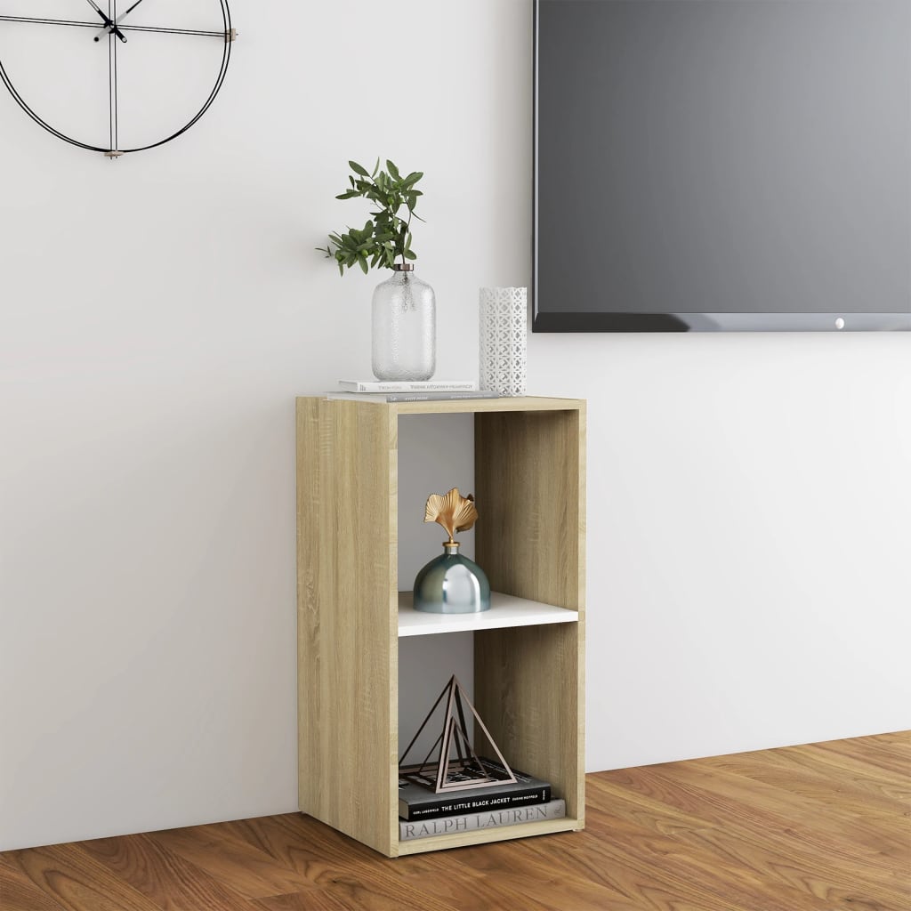 Meuble TV 72x35x36,5 cm en bois travaillé