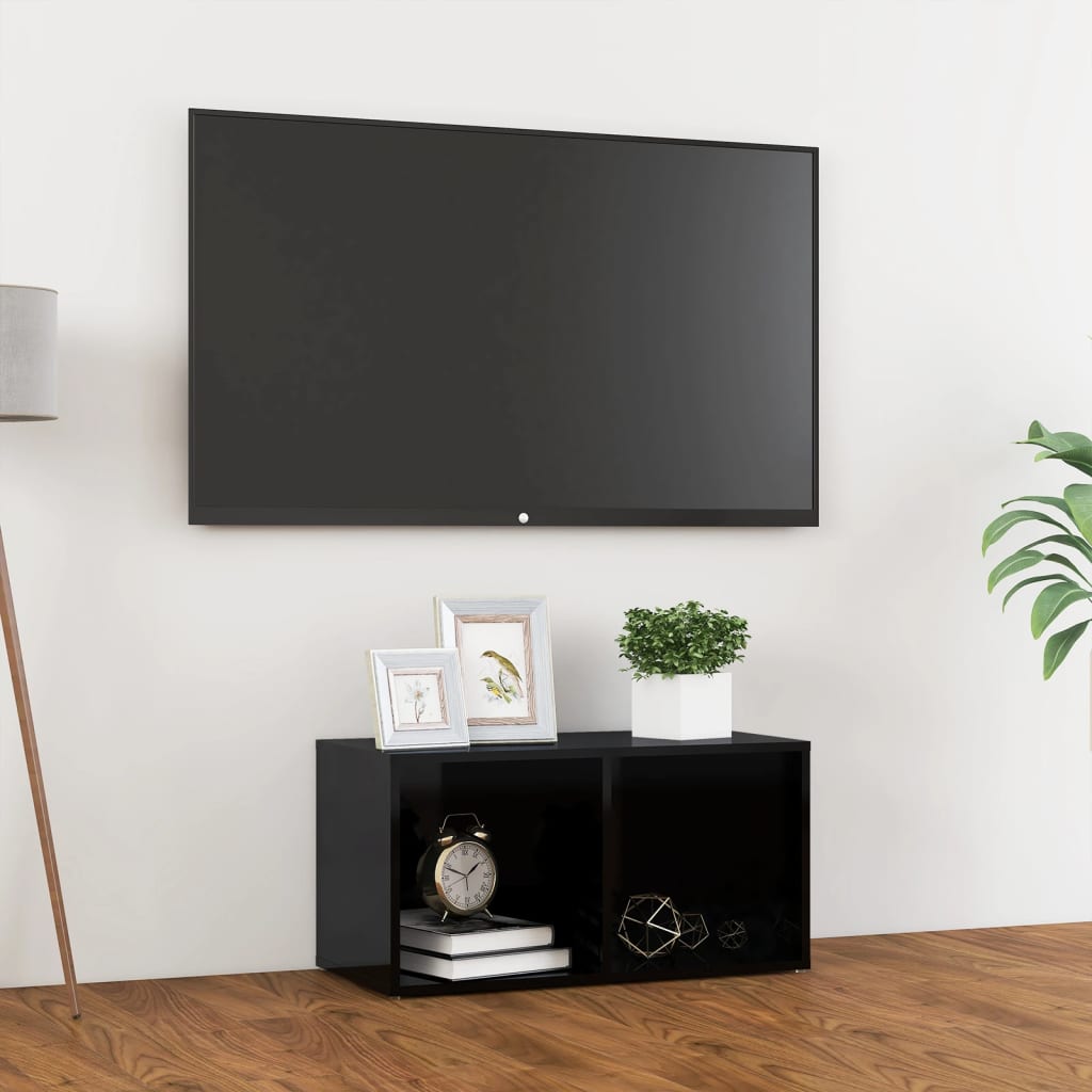 Meuble TV 72x35x36,5 cm en bois travaillé