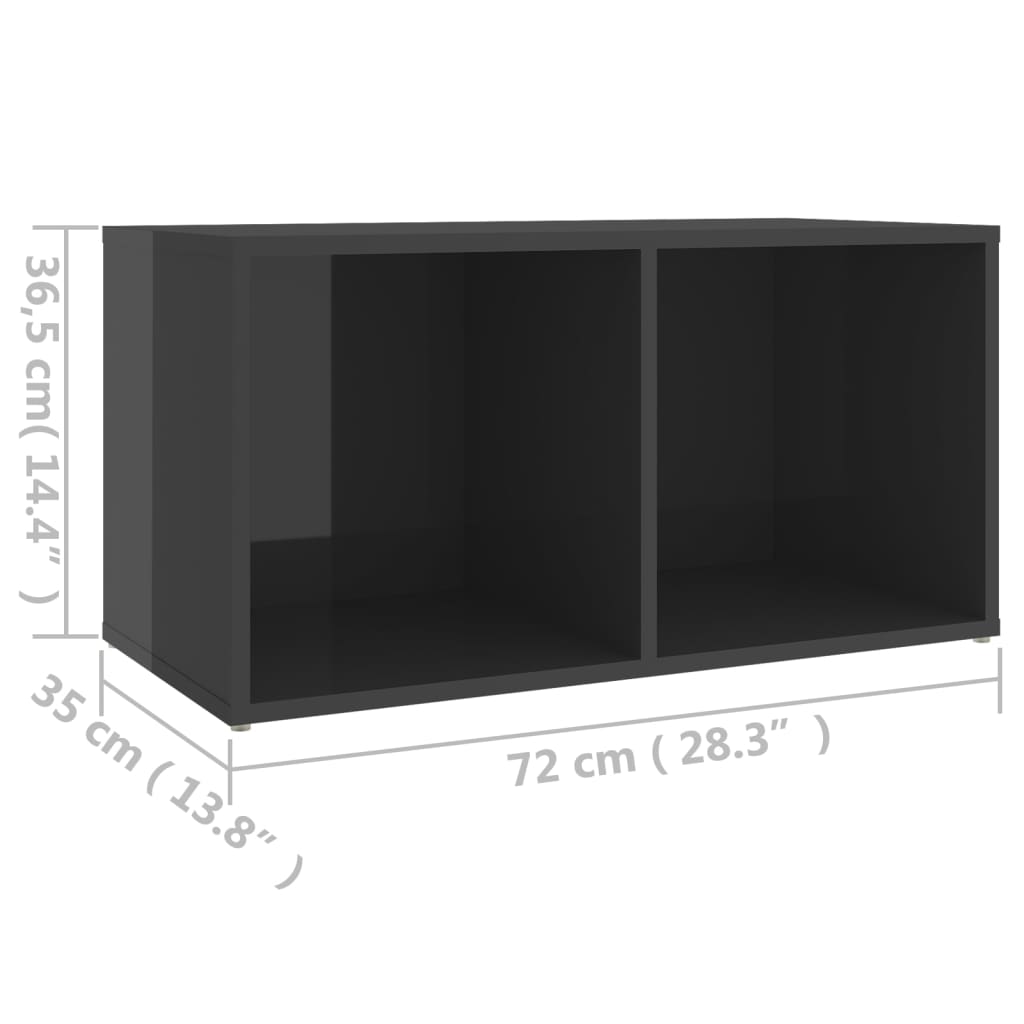 Meuble TV 72x35x36,5 cm en bois travaillé