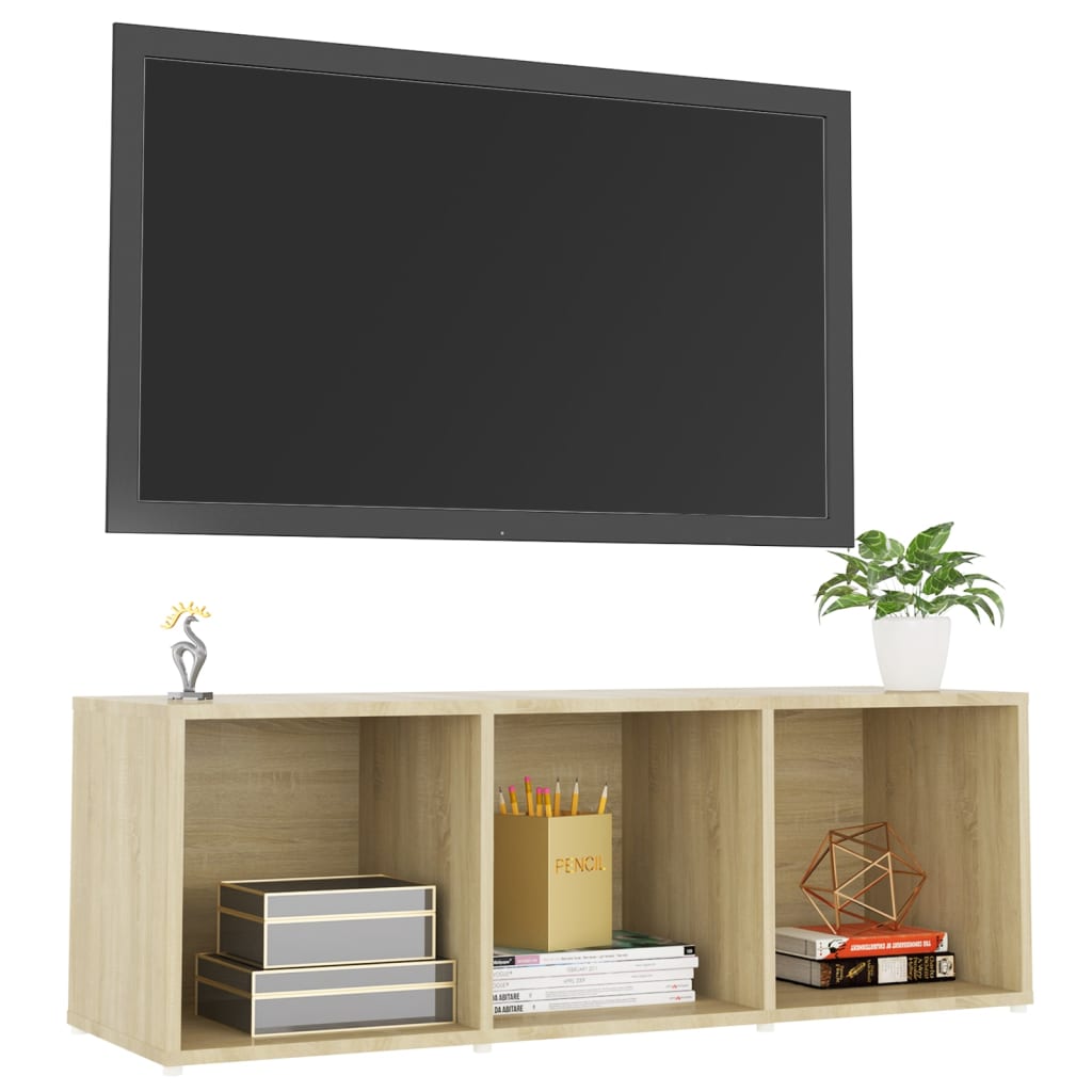 Meuble TV 72x35x36,5 cm en bois travaillé