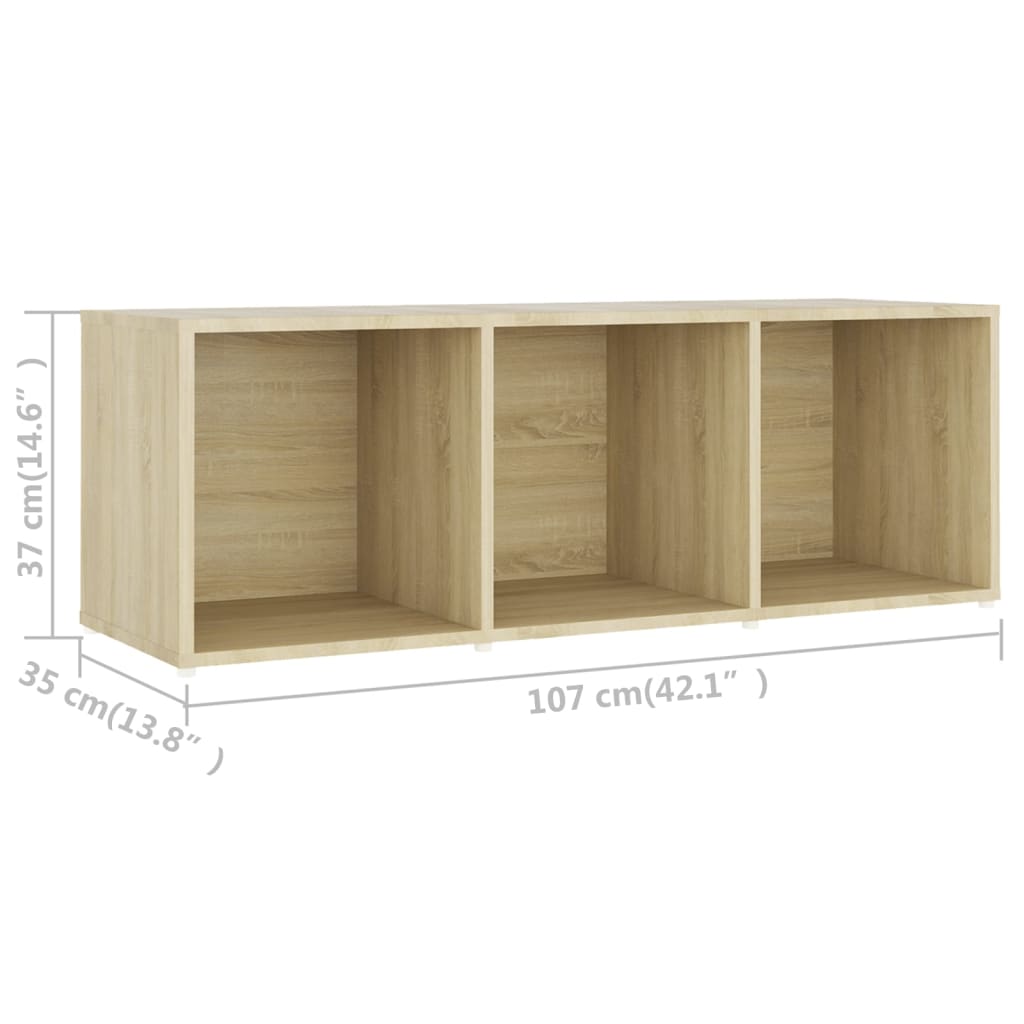 Meuble TV 72x35x36,5 cm en bois travaillé