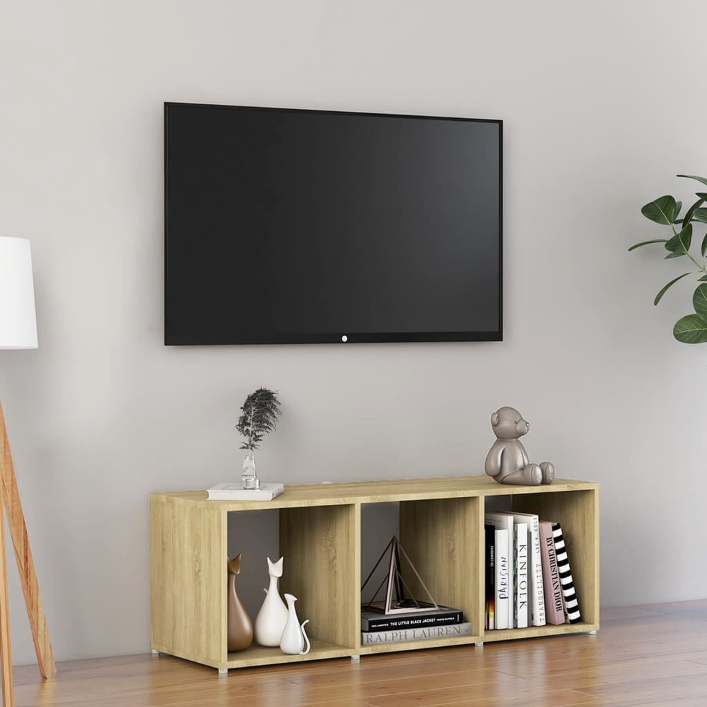 Meuble TV 72x35x36,5 cm en bois travaillé