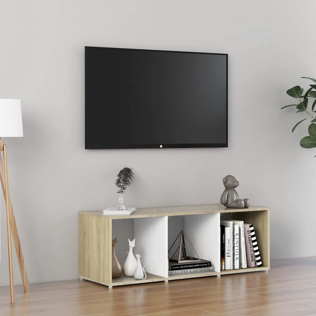 Meuble TV 72x35x36,5 cm en bois travaillé