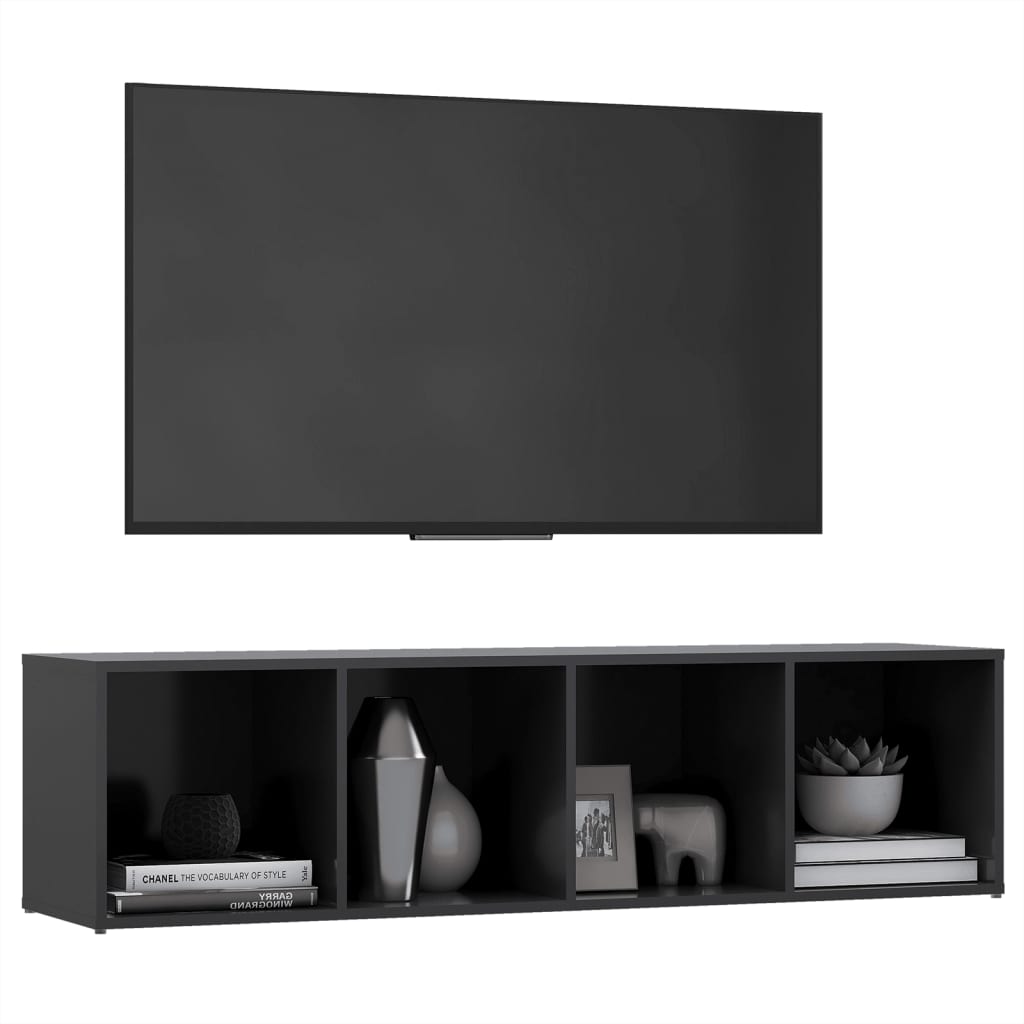 Meuble TV 72x35x36,5 cm en bois travaillé