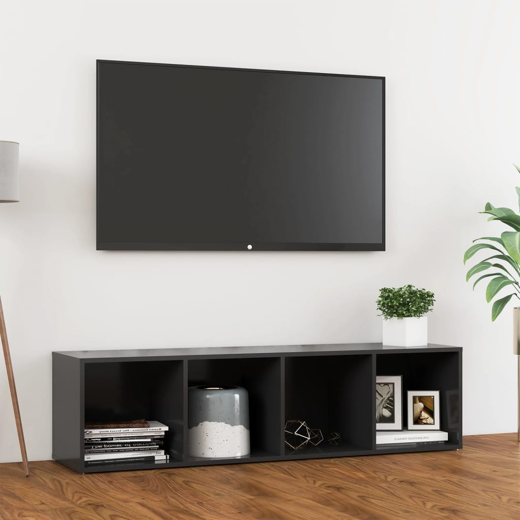 Meuble TV 72x35x36,5 cm en bois travaillé