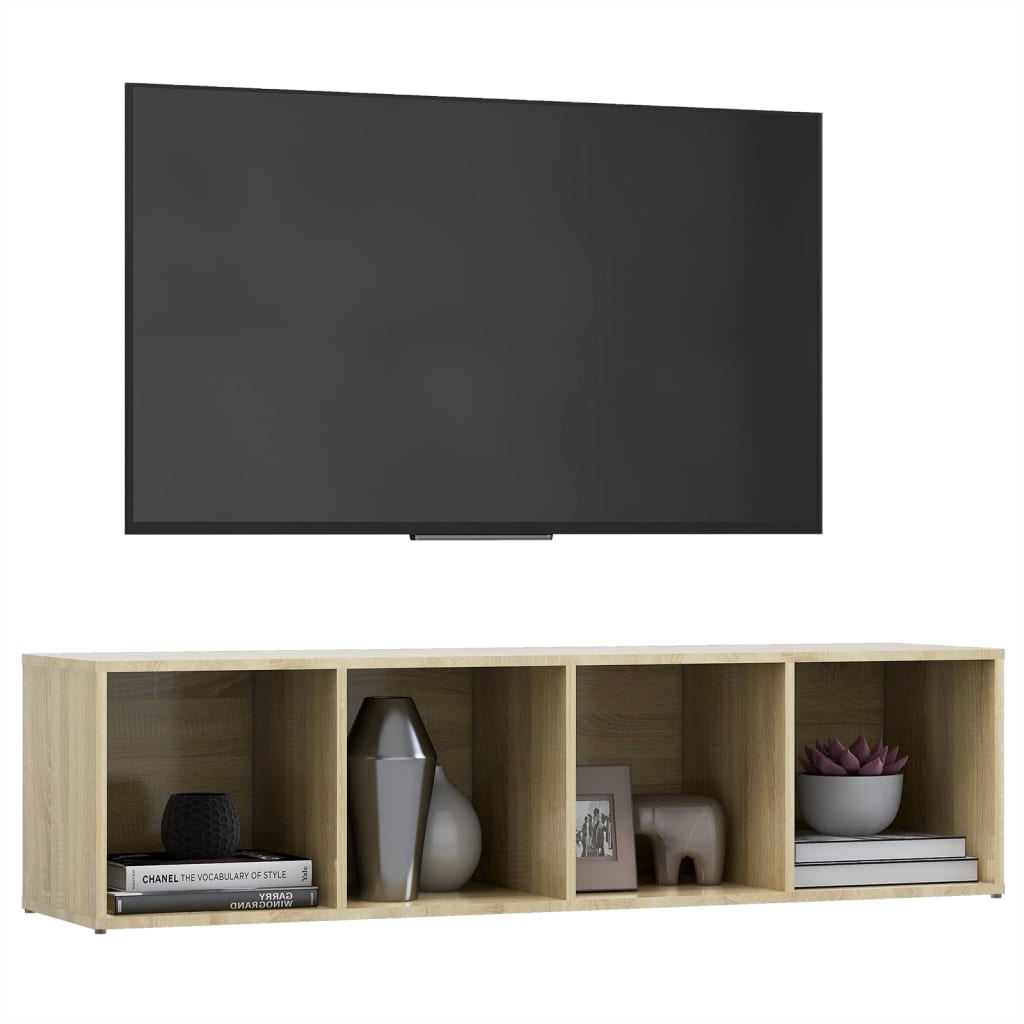 Meuble TV 72x35x36,5 cm en bois travaillé