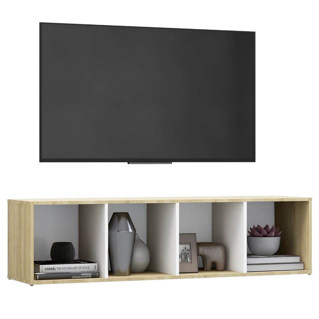 Meuble TV 72x35x36,5 cm en bois travaillé