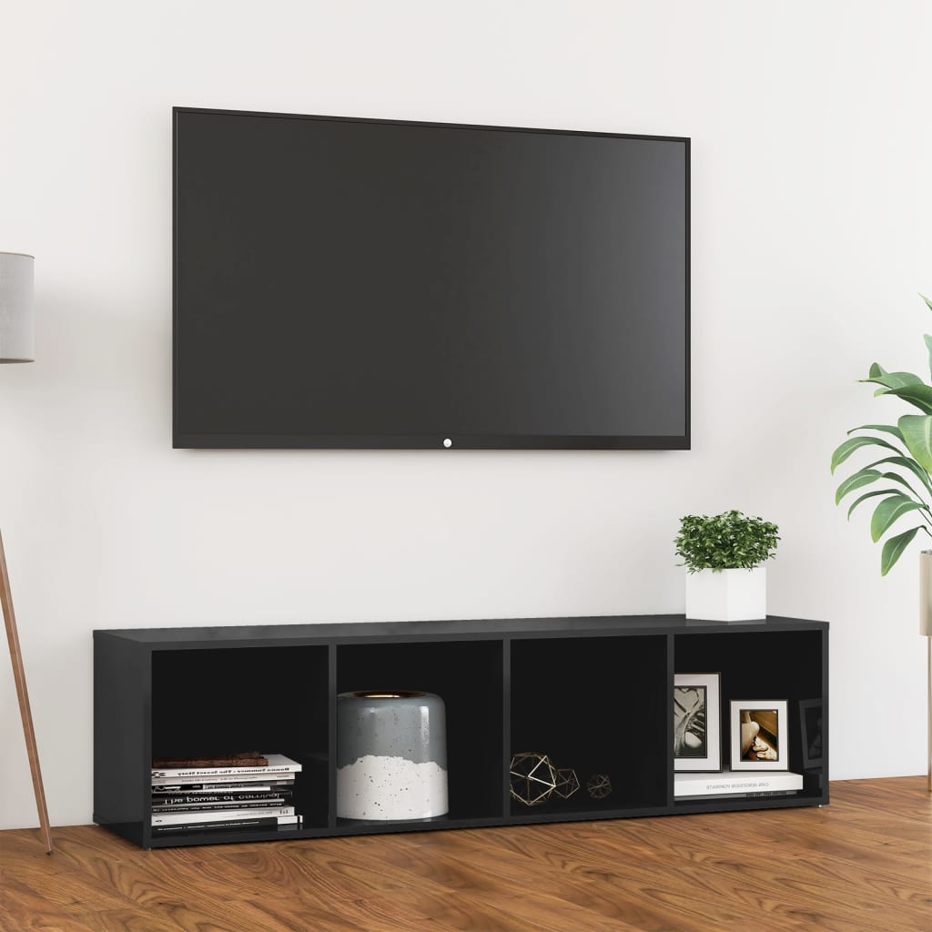 Meuble TV 72x35x36,5 cm en bois travaillé