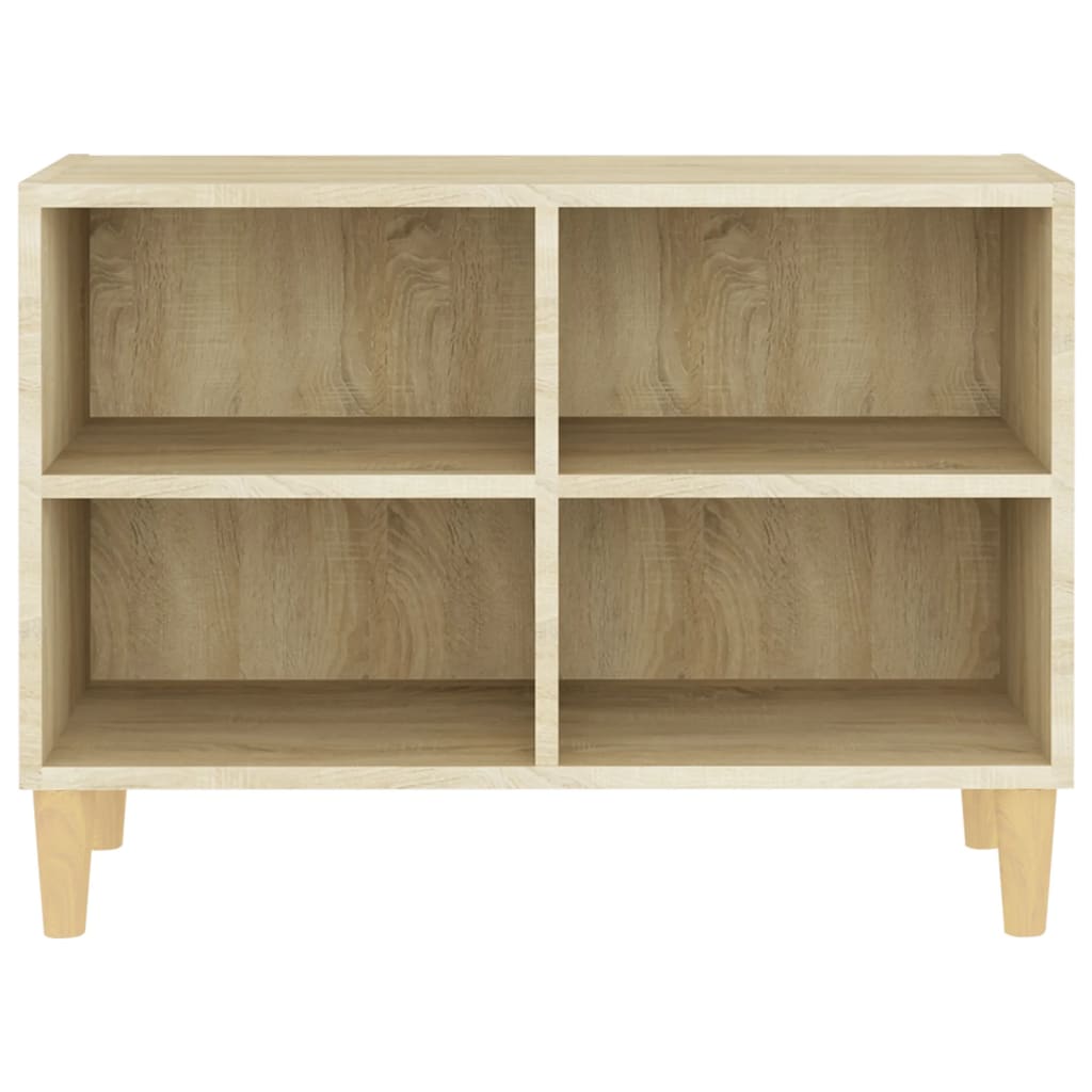 Tv-meubel met houten poten 69,5x30x50 cm sonoma eikenkleurig