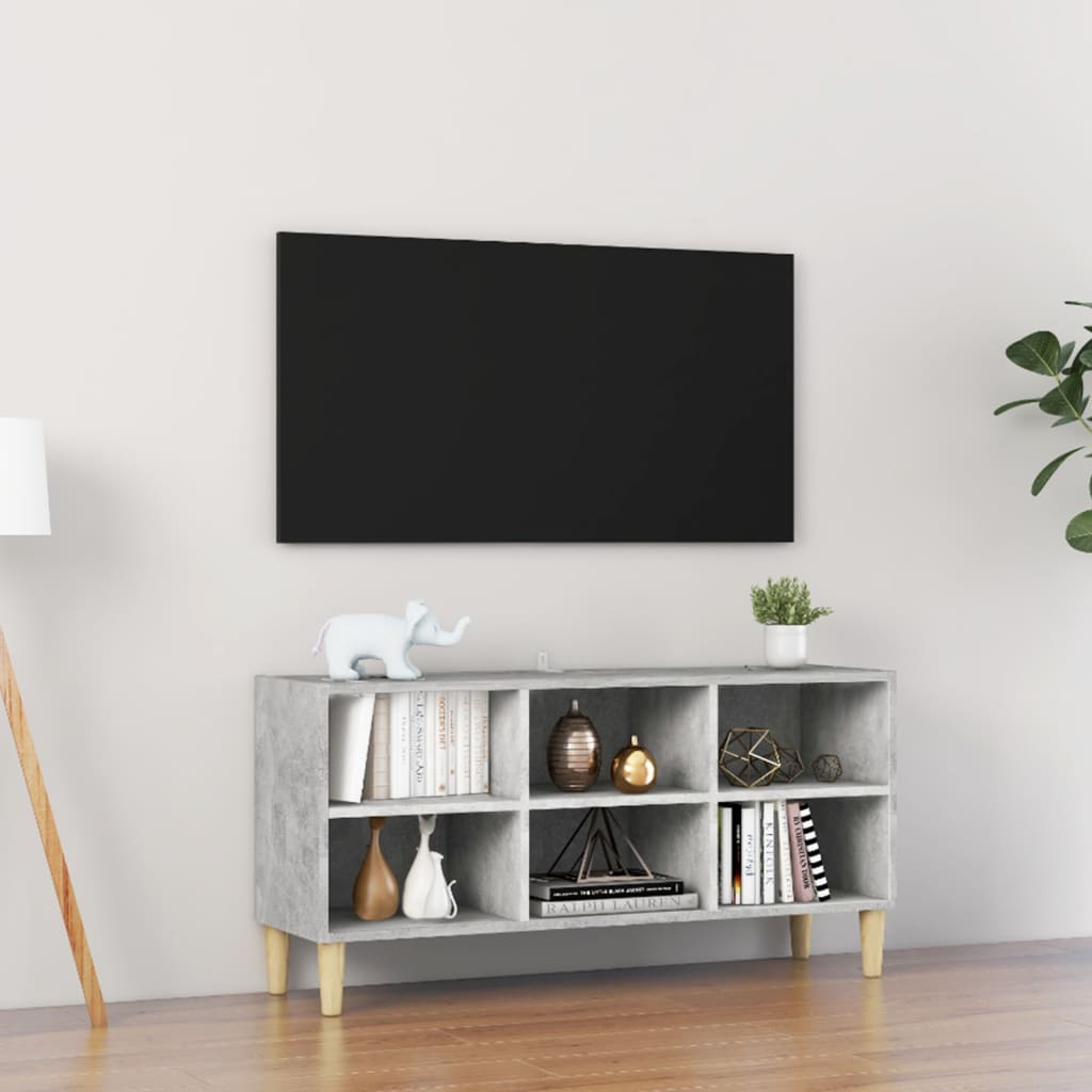 Meuble TV avec pieds en bois 69,5x30x50 cm couleur chêne