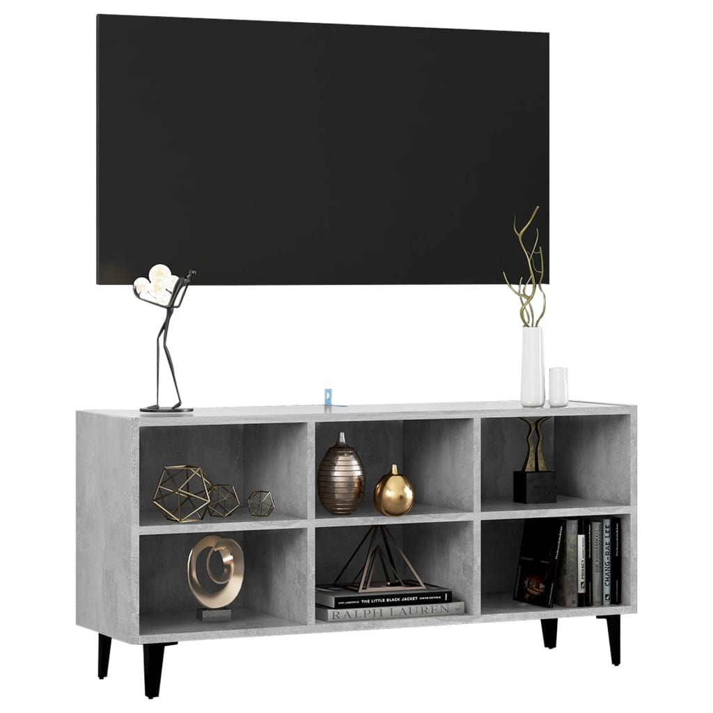 Tv-meubel met metalen poten 69,5x30x50 cm