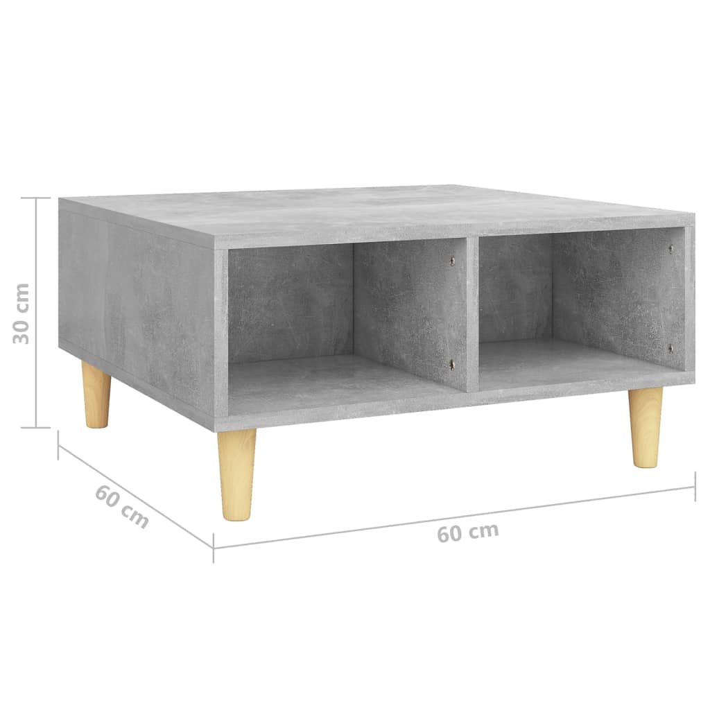 Salontafel 60x60x30 cm bewerkt hout