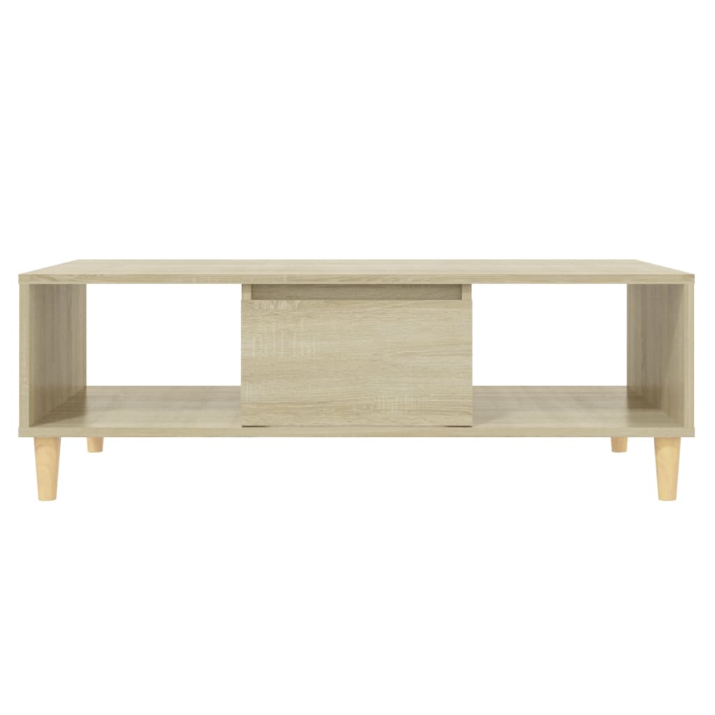 Table basse 103,5x60x35 cm en bois travaillé