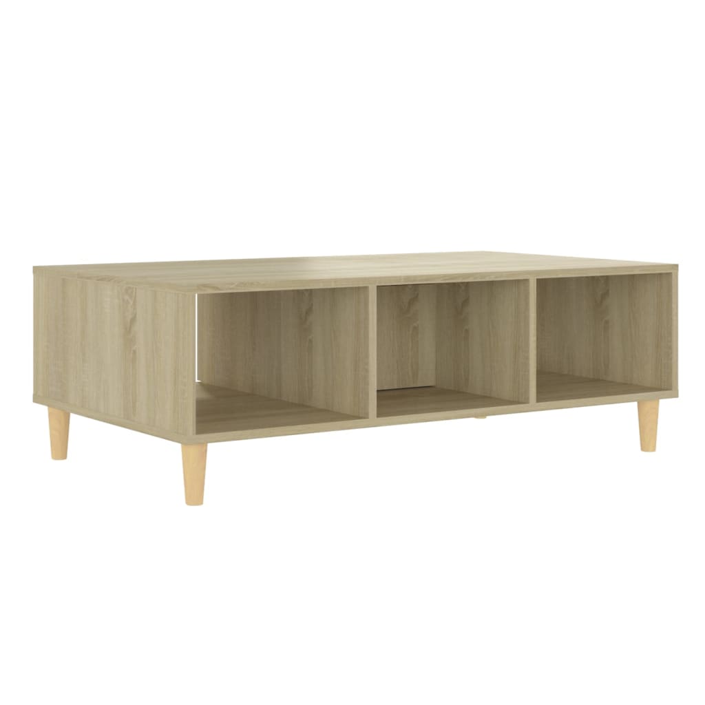 Table basse 103,5x60x35 cm en bois travaillé