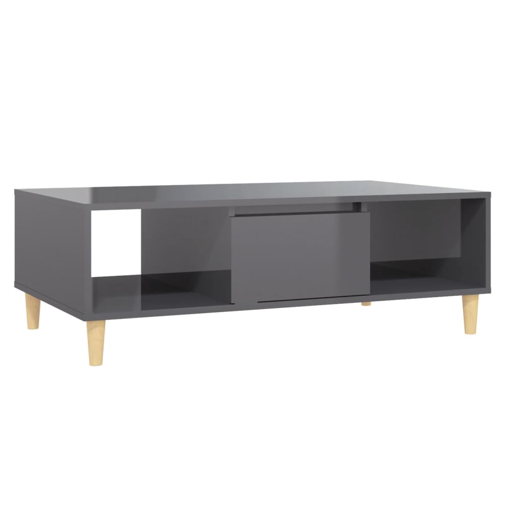 Table basse 103,5x60x35 cm en bois travaillé