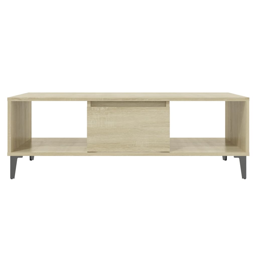 Table basse 103,5x60x35 cm en bois travaillé