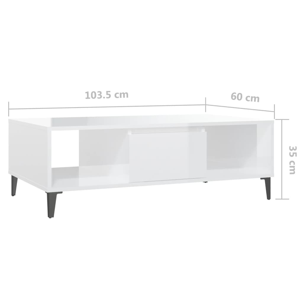 Table basse 103,5x60x35 cm en bois travaillé