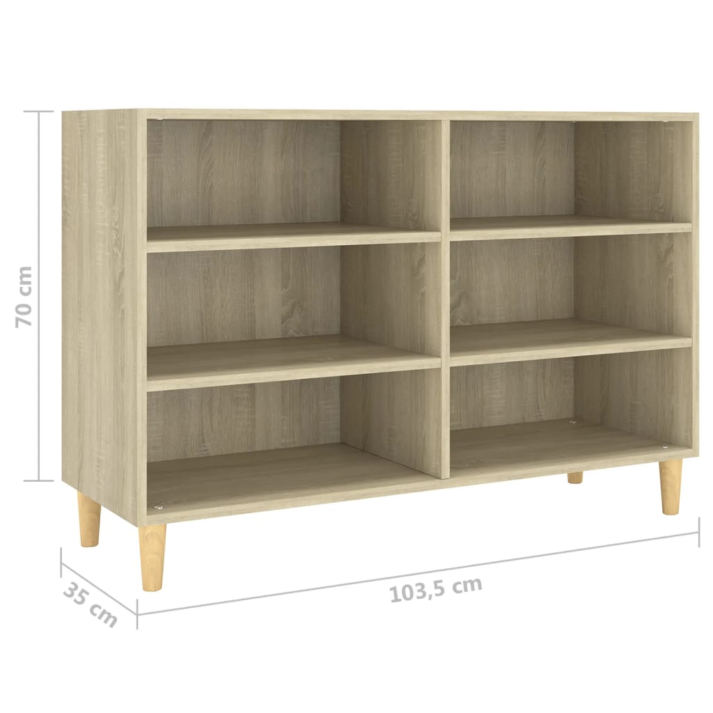 Dressoir 103,5x35x70 cm bewerkt hout