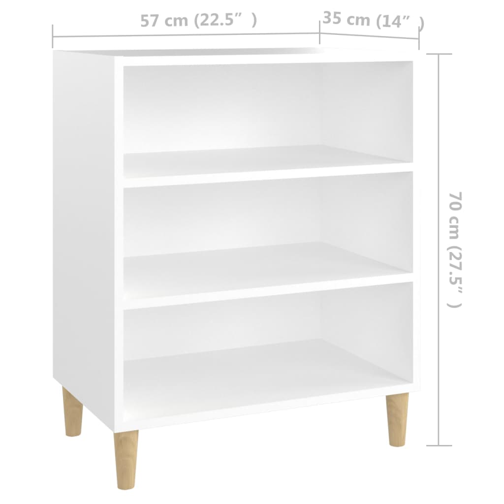 Dressoir 57x35x70 cm bewerkt hout