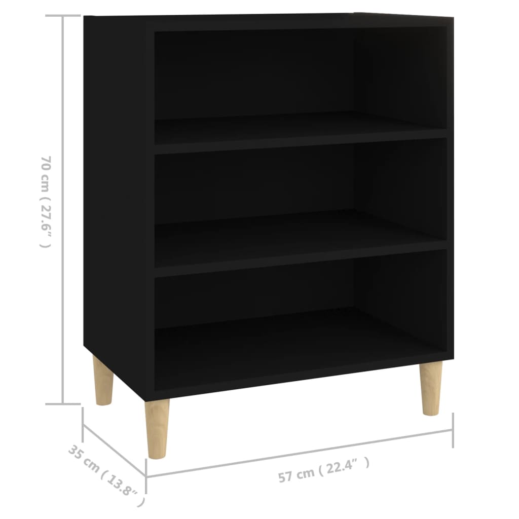 Buffet 57x35x70 cm en bois travaillé