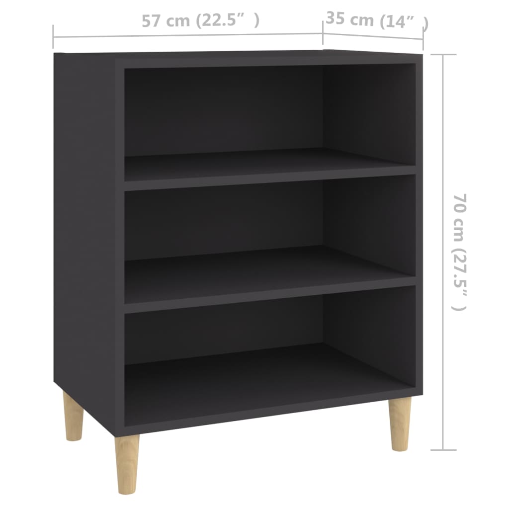 Dressoir 57x35x70 cm bewerkt hout