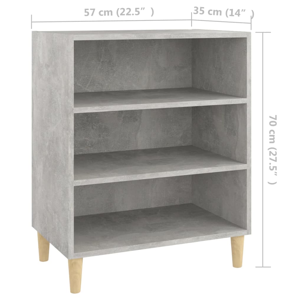 Dressoir 57x35x70 cm bewerkt hout