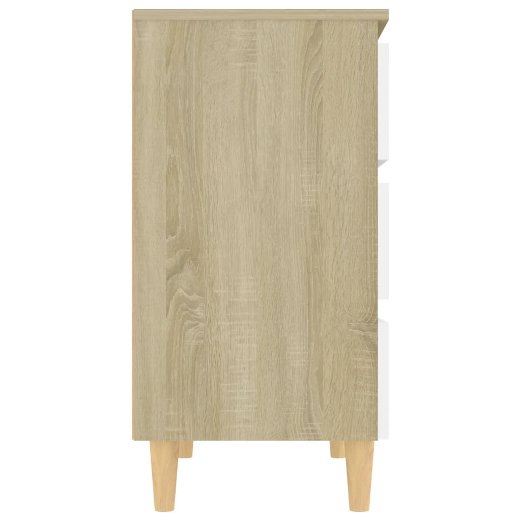 Dressoir 60x35x69 cm bewerkt hout