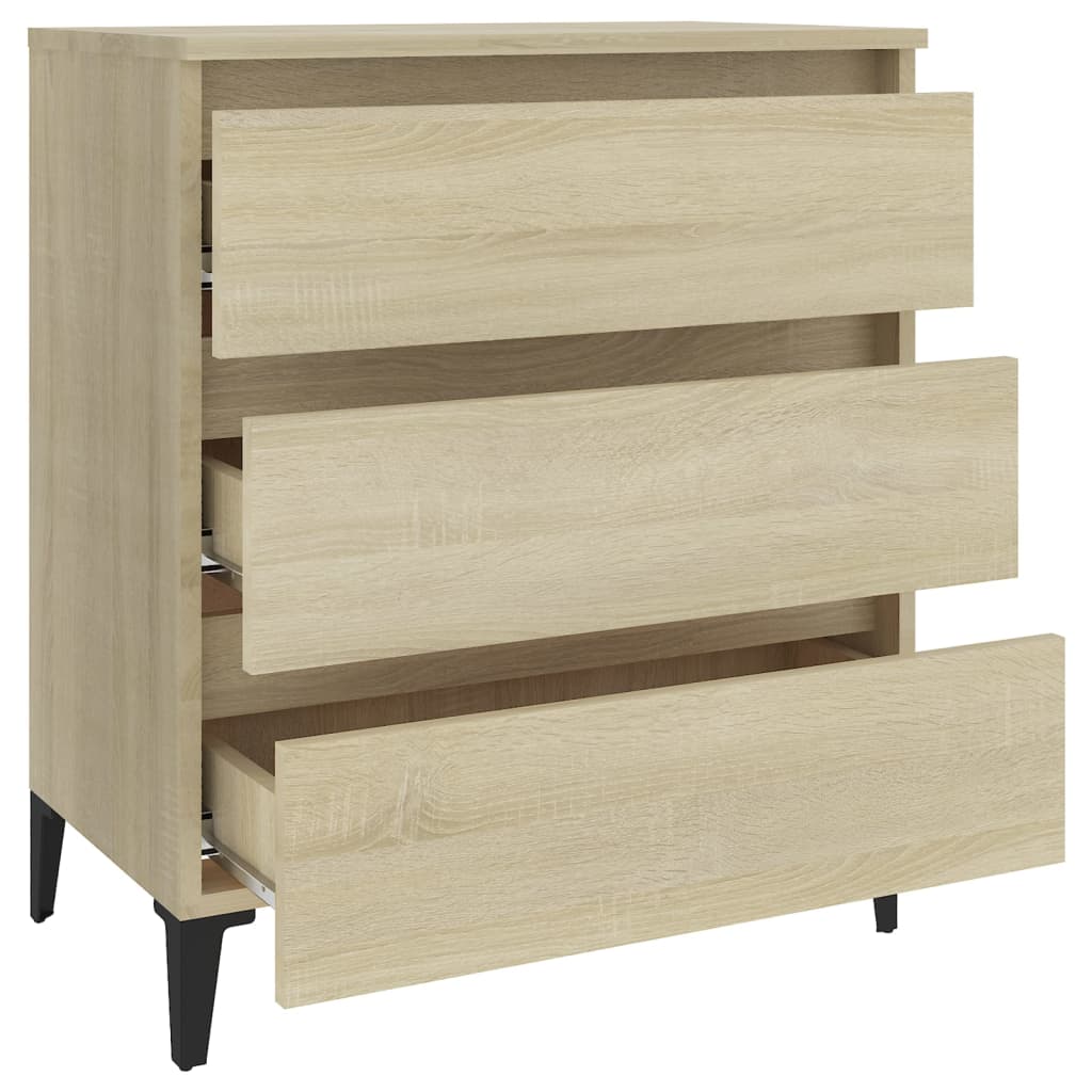 Dressoir 60x35x69 cm bewerkt hout