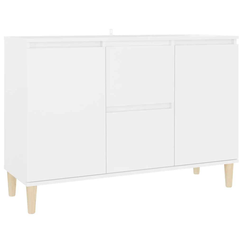 Buffet 101x35x70 cm en dérivé du bois couleur chêne