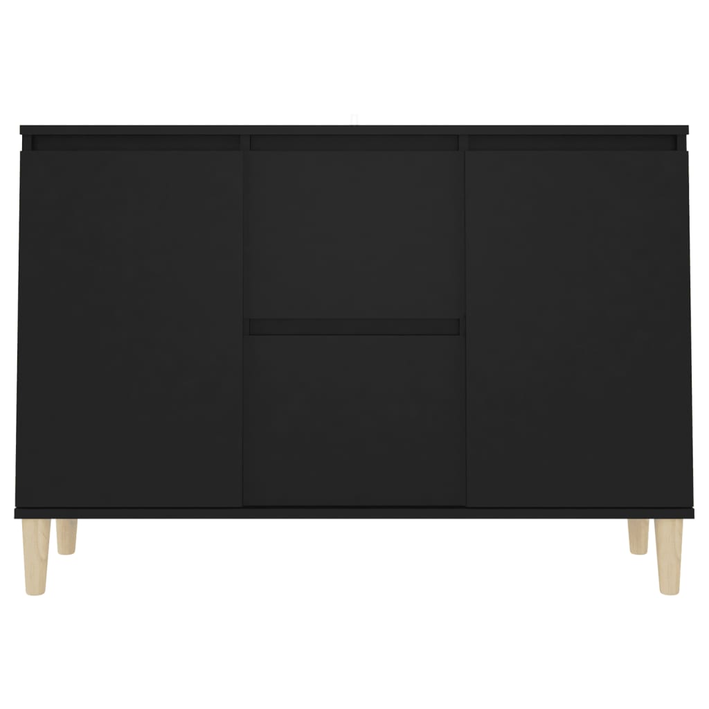 Buffet 101x35x70 cm en dérivé du bois couleur chêne