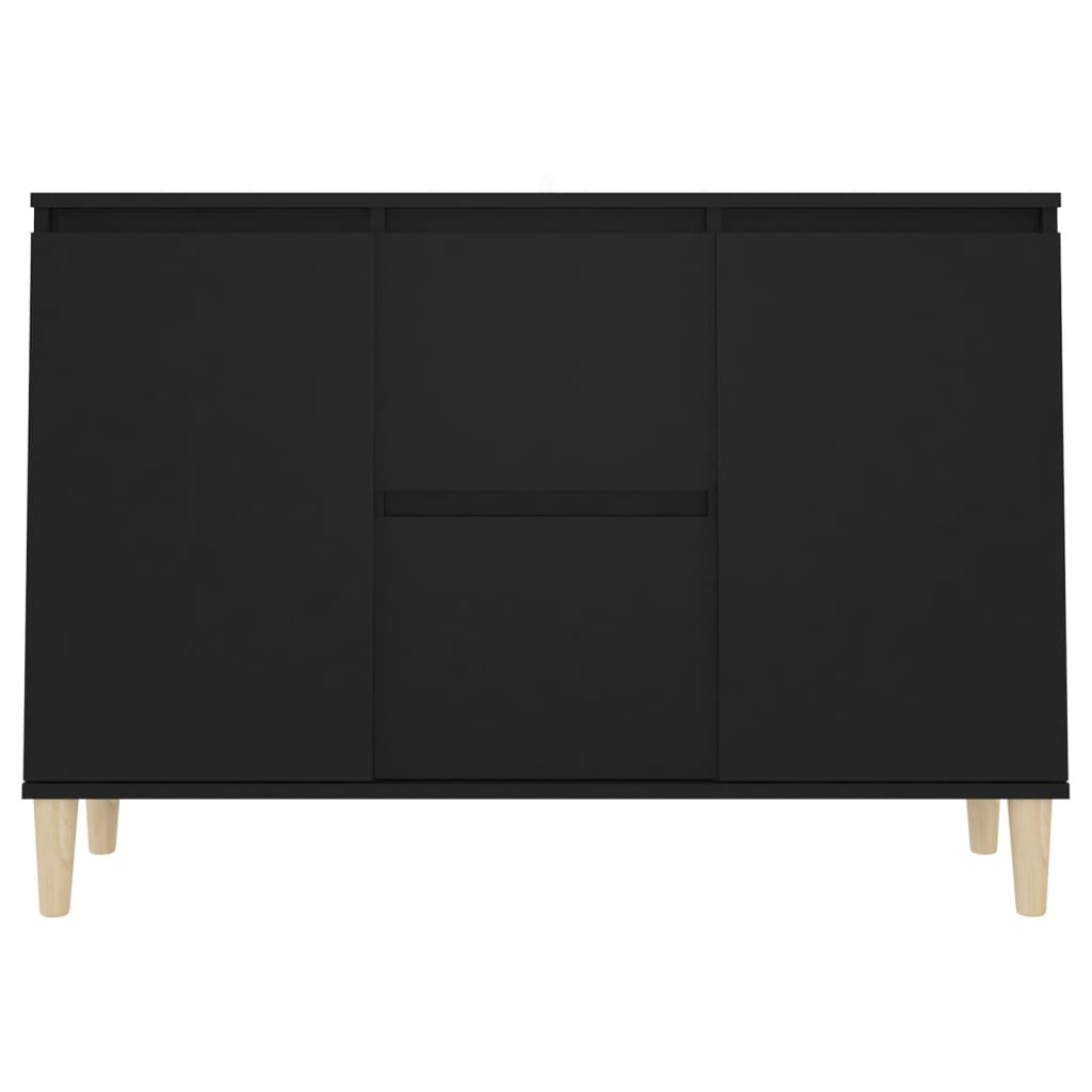 Buffet 101x35x70 cm en dérivé du bois couleur chêne