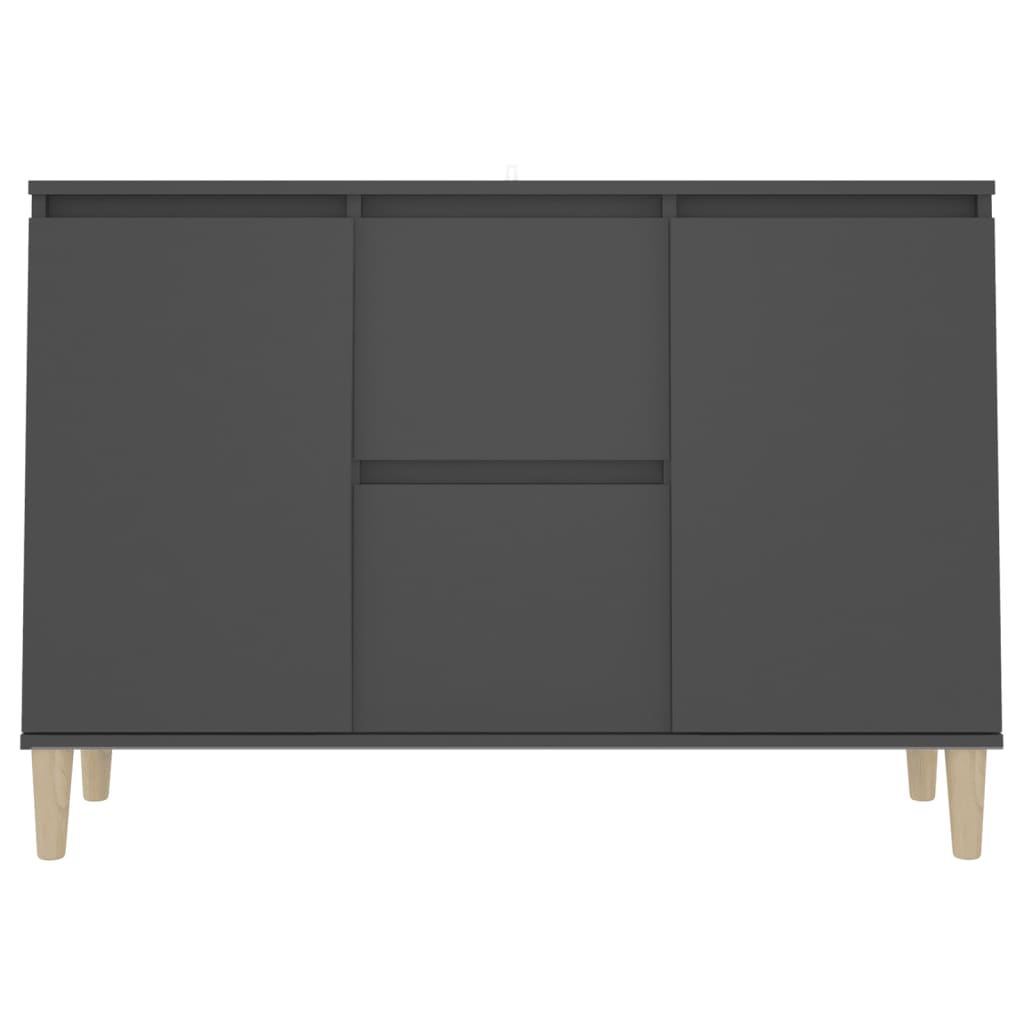 Buffet 101x35x70 cm en dérivé du bois couleur chêne