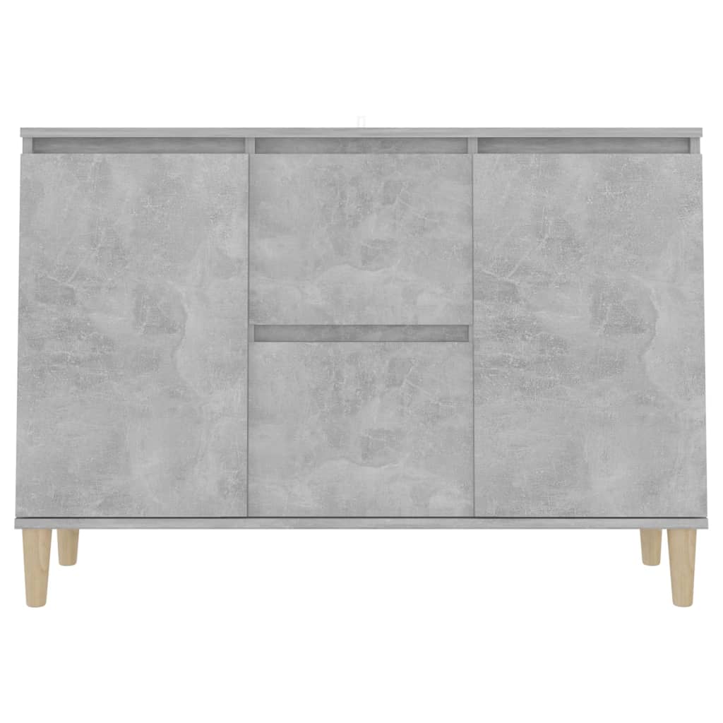 Buffet 101x35x70 cm en dérivé du bois couleur chêne