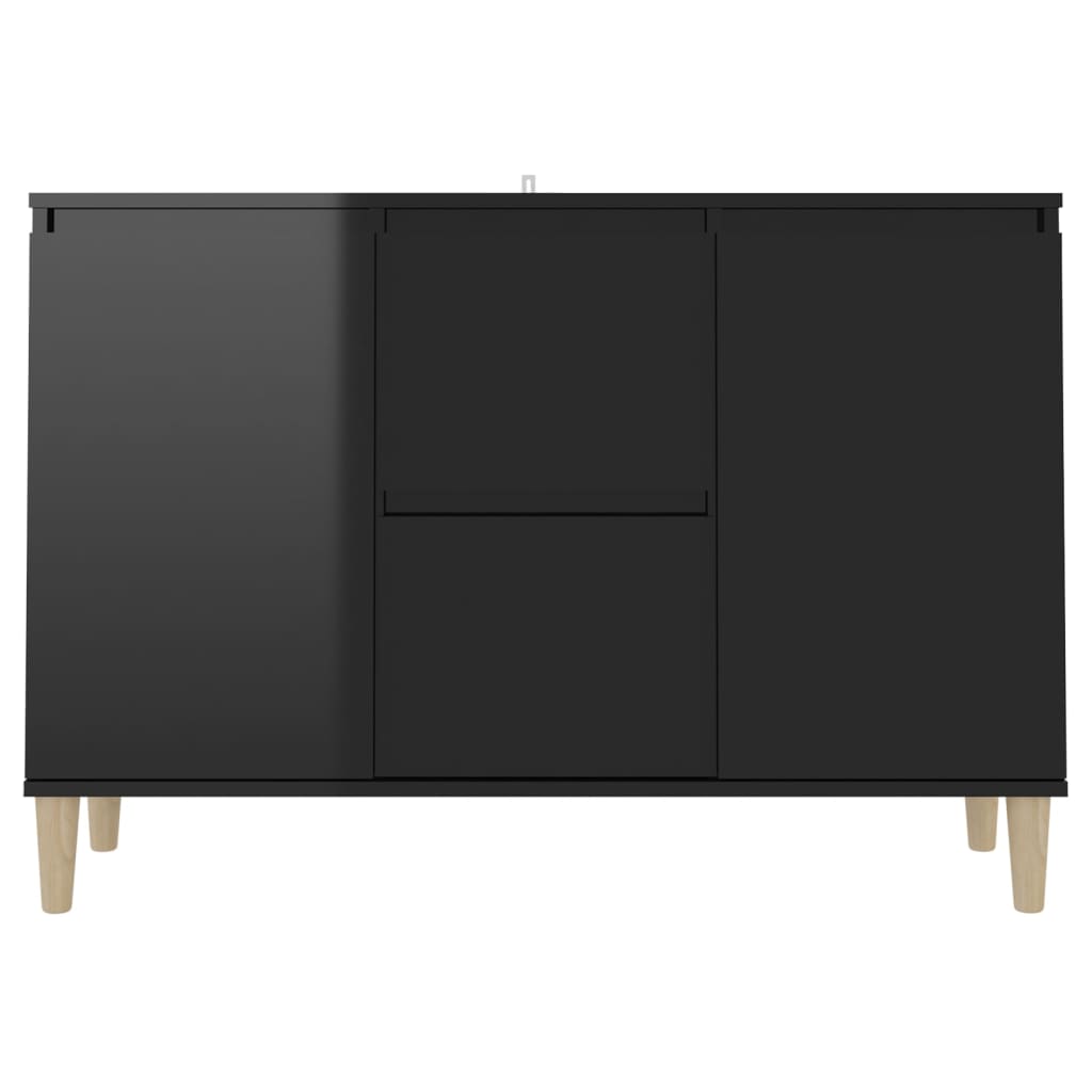 Buffet 101x35x70 cm en dérivé du bois couleur chêne