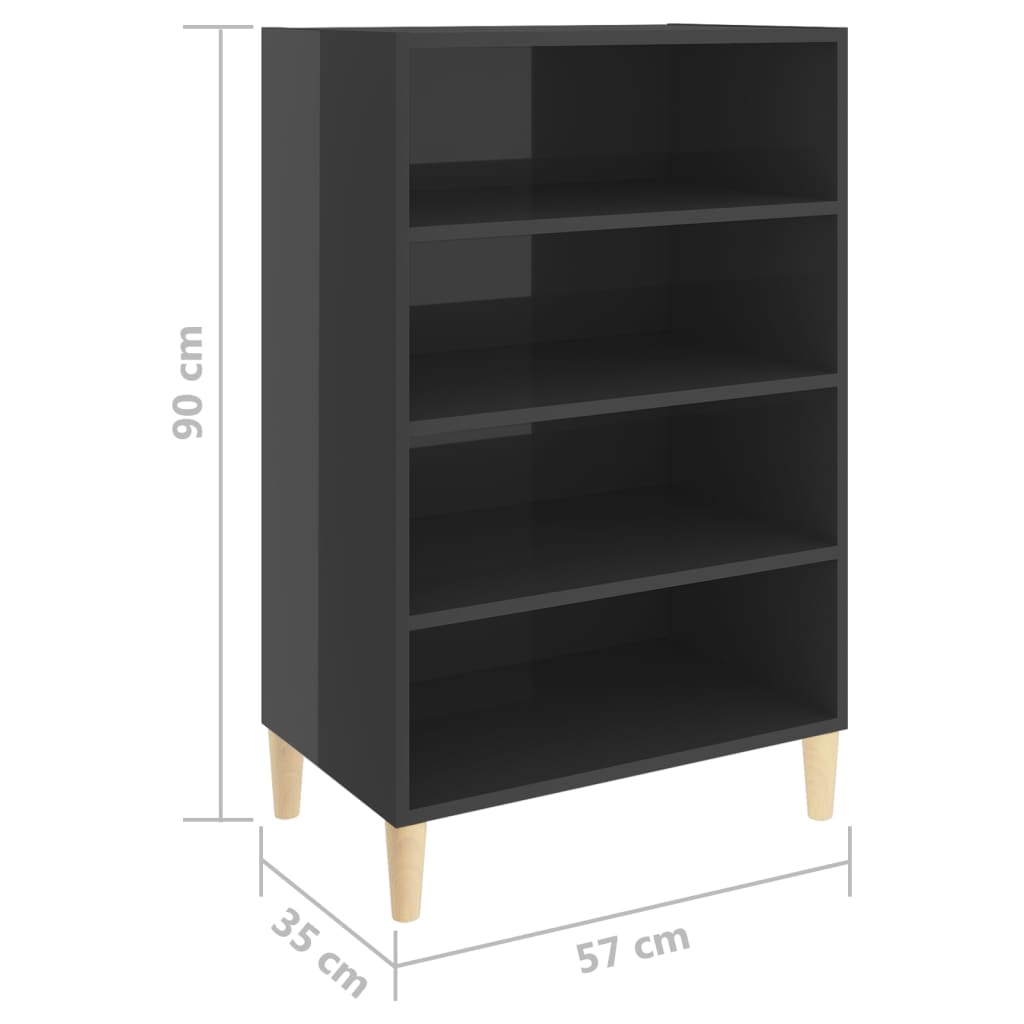 Buffet 57x35x90 cm en bois travaillé