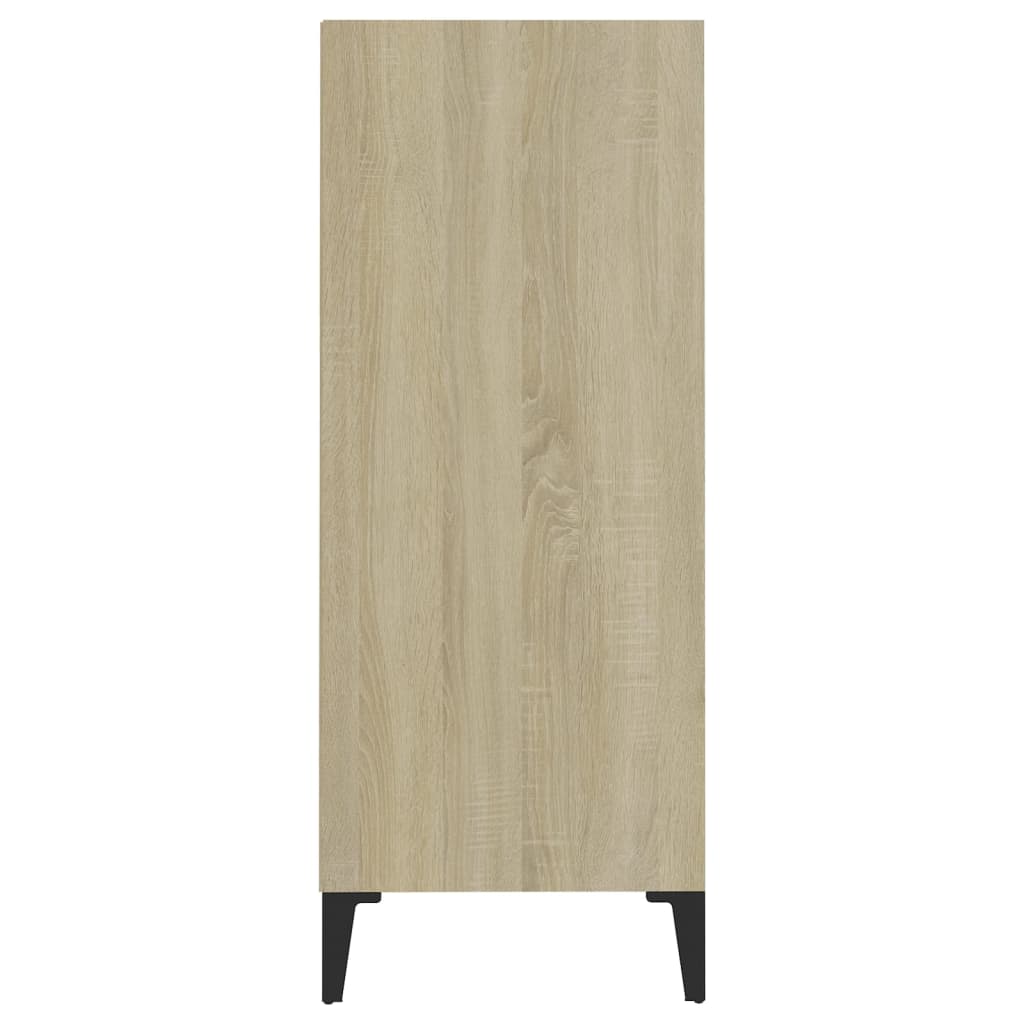 Dressoir 57x35x90 cm bewerkt hout