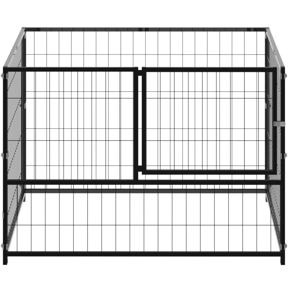 Hondenkennel 3 m² staal