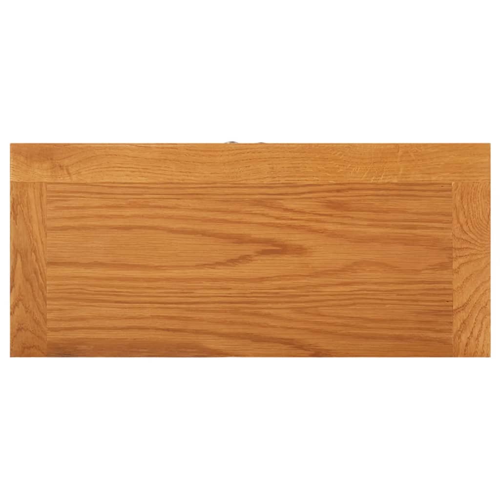 Opbergkast 50x22x110 cm massief eikenhout