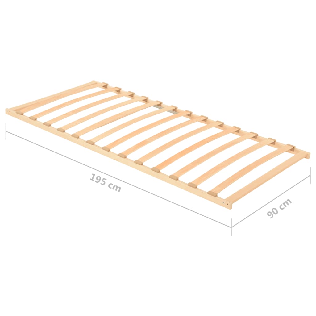 Lattenbodem met 13 latten 80x200 cm