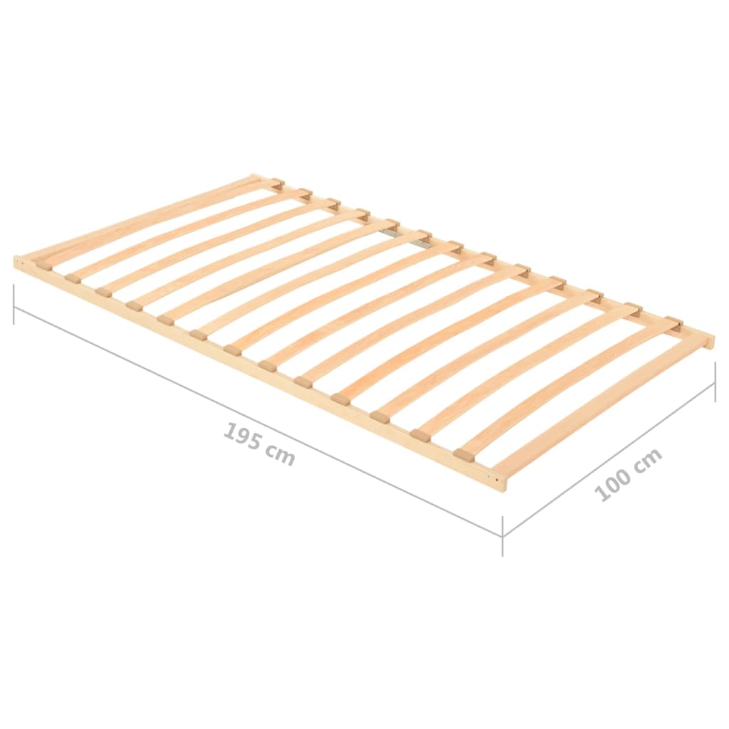 Lattenbodem met 13 latten 80x200 cm