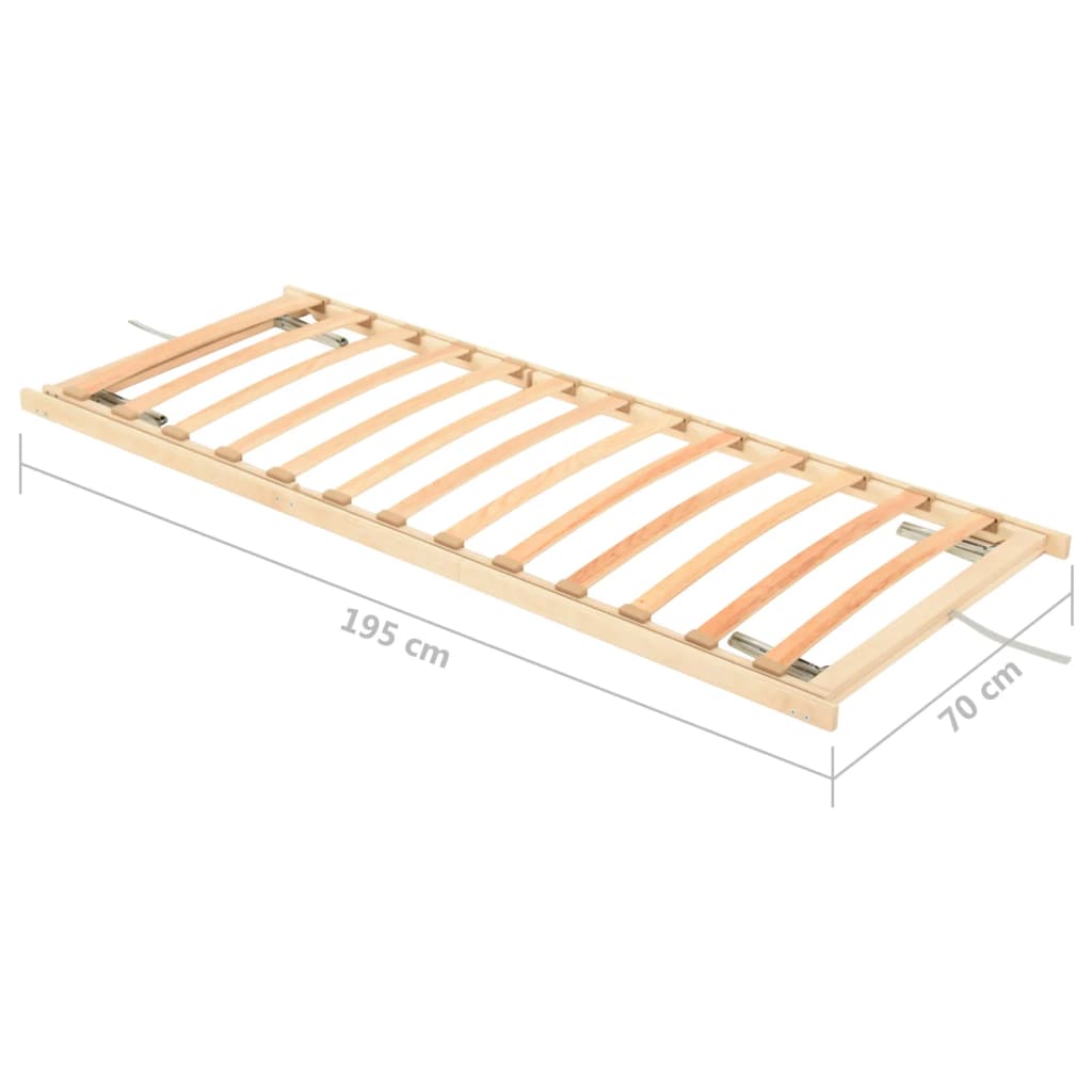 Lattenbodem met 13 latten 80x200 cm