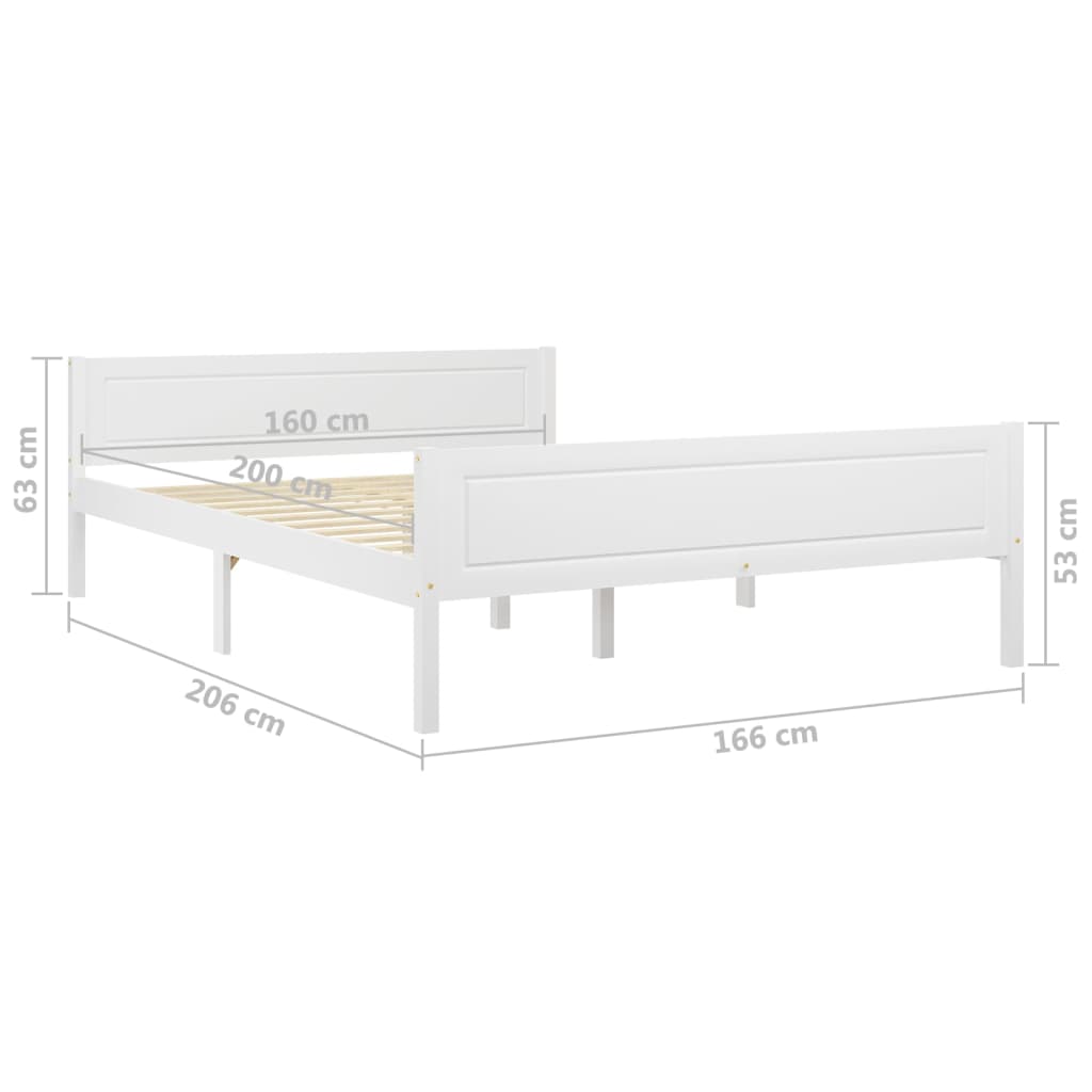 Bedframe massief grenenhout 180x200 cm