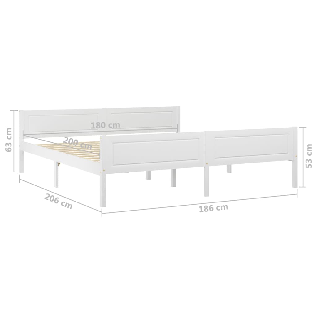 Bedframe massief grenenhout 180x200 cm