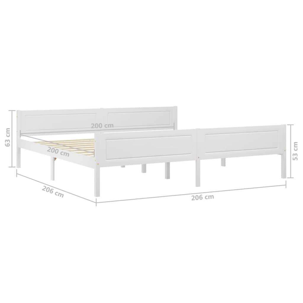 Bedframe massief grenenhout 180x200 cm