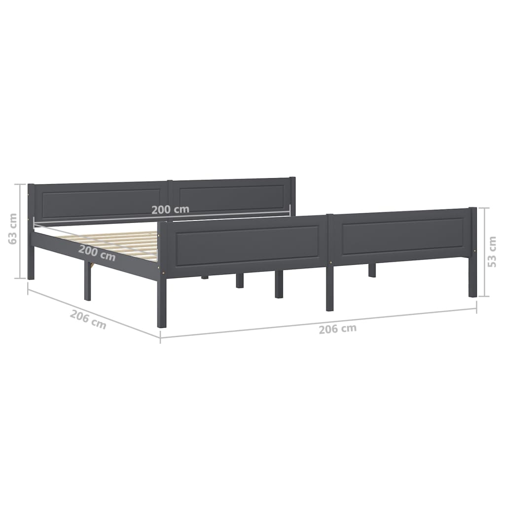 Bedframe massief grenenhout 180x200 cm