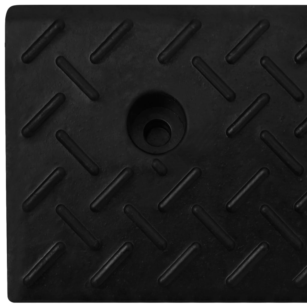 Oprijhulpen 2 st 50x30x11 cm rubber